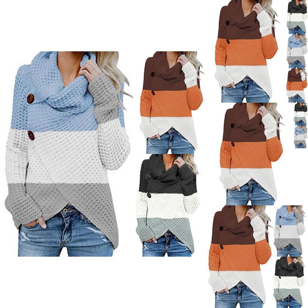 Contemporary Women Long Sleeve Casual Knitted Sweater Jumper For Street Style Vibes