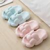 Тапочки для купания для женщин, летняя толстая подошва EVA, высокая эластичность, корейская версия, модная верхняя одежда, домашняя ванная комната, обувь для пар