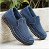 Весенне-осенние мужские парусиновые туфли, выстиранные водой, обувь для пап среднего и пожилого возраста, надеваются на одну ногу, ходят бодро