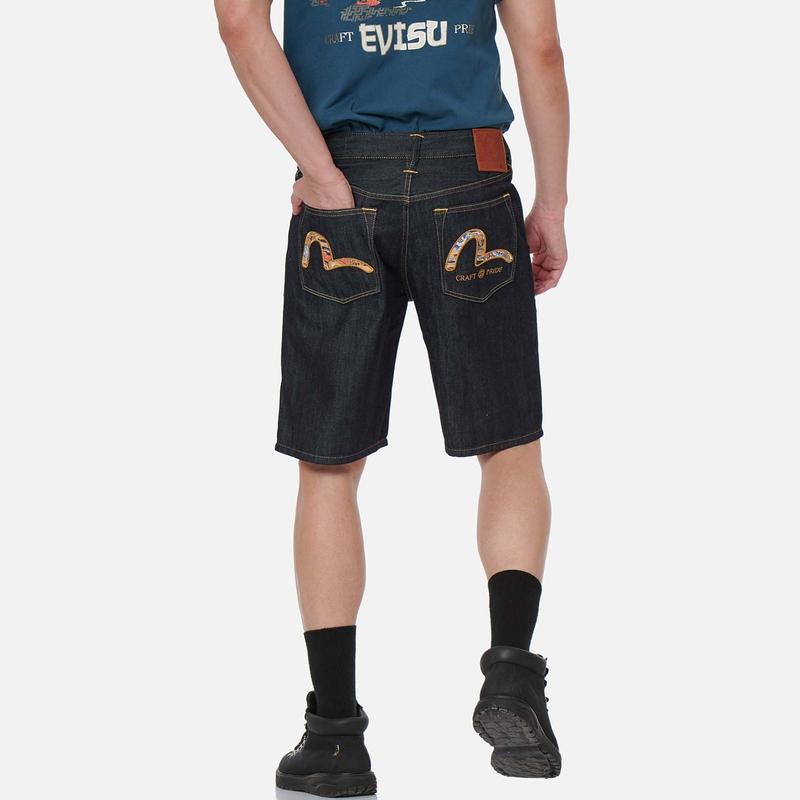 EVISU Denim Shorts Men's Denim Blue 2ESHTM3DS219XXCT