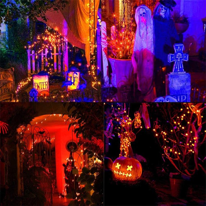 Рождественская елка RGB фантазийного цвета, 100 светодиодов 10M WS2812B RGBIC, IP65 водонепроницаемый светодиодный светильник Bluetooth Sprite