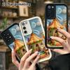 Phone case: 2D flat, suitable for Samsung Galaxy A34 A35 M05 M06 S20 S22 S21 FE Plus 5G protective case, windmill house, perfect Christmas and Hallowe