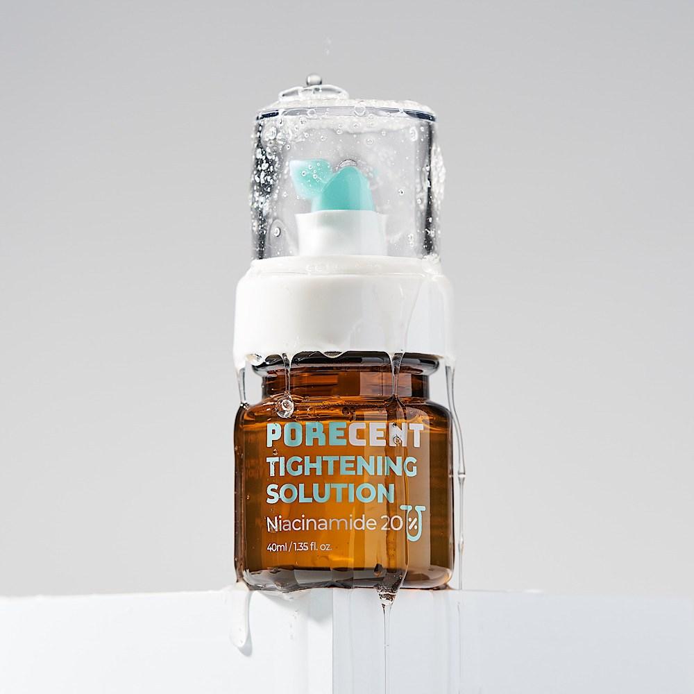 PoreCent Pore Reduction Охлаждающая сыворотка с высокой концентрацией ниацинамида, 20% витамина B3, сжимающая ампула, подтягивающий раствор, 40 мл, 1 шт.