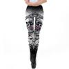 Halloween Carnival New Costume Funny Pumpkin Head Pattern Elastic Leggings Women