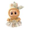 Mini Plush Doll'S Clothes For Labubu 17cm Doll Sitting Party Clothing Overall Set Outfit Accessories Kawaii Sweater Jk Skirt Set