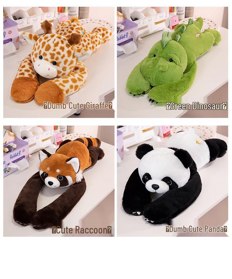 New Style Raccoon Panda Plush Toy - Cartoon Shoulder Doll for Kids