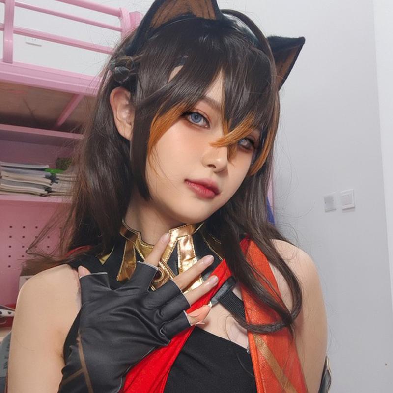 Dehya косплей костюм Dehya парик сексуальная женская форма аксессуары Хэллоуин карнавальный наряд полный комплект