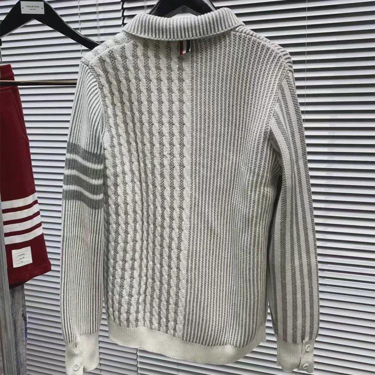 Унисекс Толстая шерстяная вязка с V-образным вырезом