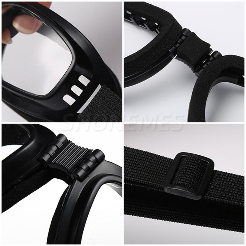 Защитные очки от тумана, пыли, брызг, складные очки для глаз, спортивные, мотоциклетные, лыжные, регулируемые очки для мужчин и женщин