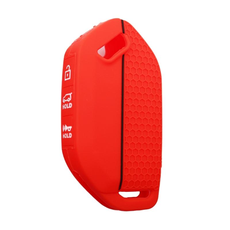 Key Fob Protector Cover Silicone Car Key Case Waterproof Remote Key Cover Honeycomb Texture Shell Case