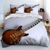 3D Classical Guitar Electric Guitar Bedding Set Punk Rock Music Duvet Cover Set Quilt Cover Queen Size For Kids Boys Young Man