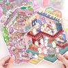 DIY 3D Scene Sticker Collection Book for Kids Adults Make Your Own Shop House Stickers for Relief Stress Pass The Time