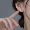 Rabbit Stud Earrings Women's Light Luxury Niche Design Sense Natal Year Heart Rabbit Earrings Summer