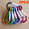 Разноцветные карабины. В комплекте 5 шт