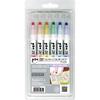 Маркеры ZIG Clean Color Dot, Мягкий набор из 6 цветов, Сертифицированы AP, Идеально подходят для выделения в планировщиках/дневниках, Можно копировать, Без кислоты, Светостойкие, Без запаха