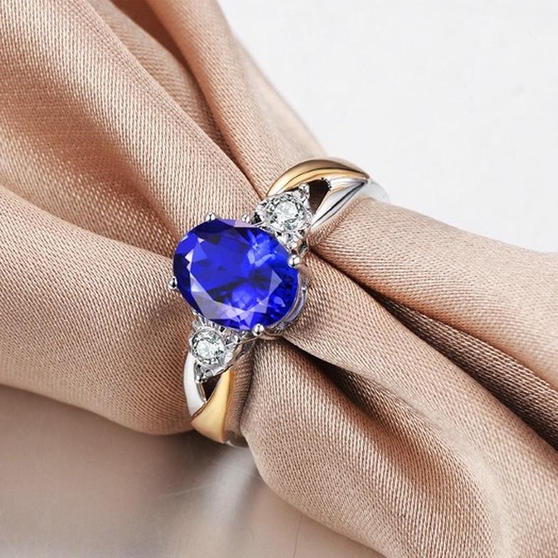 Sace Gems Классическое кольцо из медного сплава с цирконом, женские ювелирные изделия, свадебный подарок, открытая вечеринка