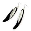 [N4668] - Серьги «Навахо» черного серебра.