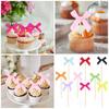 10 шт. креативных бантов для украшения кексов на день рождения и девичник, романтические тематические украшения для торта