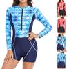 Модный женский тонкий купальник с длинным рукавом и принтом для серфинга, бикини