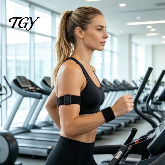 Nylon Workout Strap 430/500MM Bicep Band for Smart Watch, Adjustable Breathable Comfortable Woven Arm Strap, Fitness Tracker Sport Armband