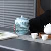 Креативная керамическая банка для чая с декором в виде пейзажа и цветов, многофункциональная герметичная коробка для хранения кофейных зерен, орехов, лекарственных трав
