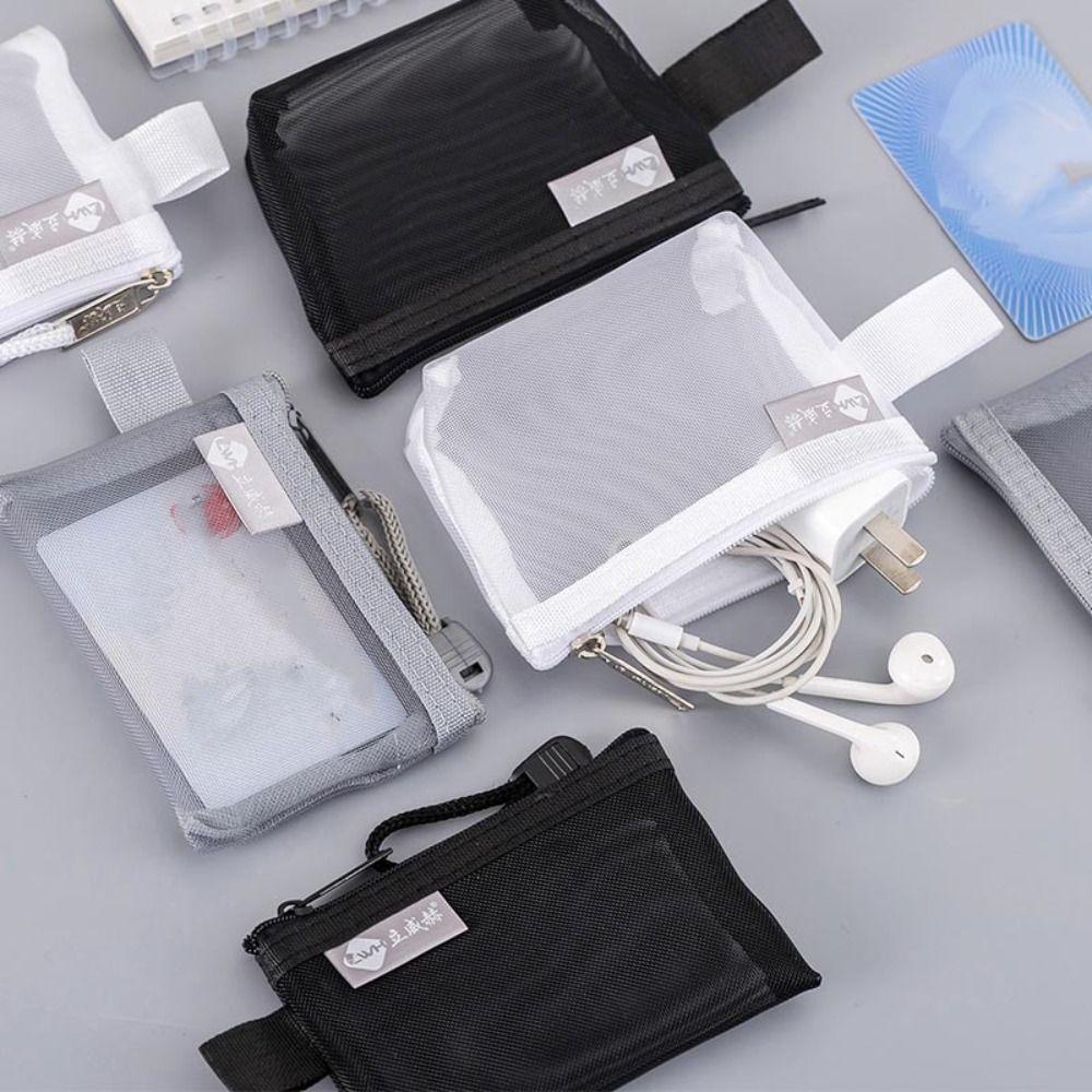 Lightweight Mini Zipper Coin Purse Large Capacity Cosmetic Bag Fashion Key Bags