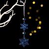 4pcs Transparent Christmas Snowflake Icicle Pendants  New Year Gift Decoration