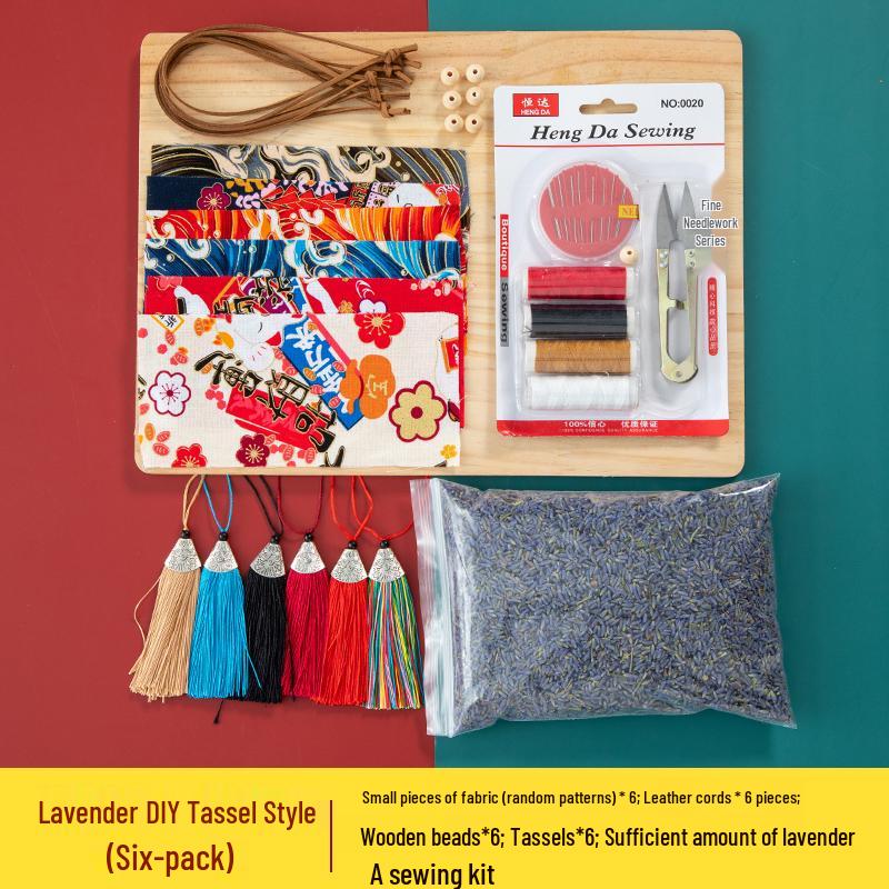 Handmade Dragon Boat Festival Sachets: Lavender & Mugwort Mosquito Repellent in Ancient Hanfu Style for Kids