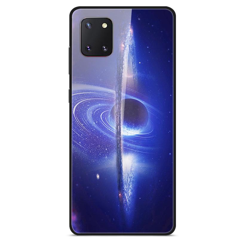 Для чехла Samsung Note 10 Lite Чехол Закаленное Стекло Планета Космос Чехол для Samsung Galaxy Note10 Lite Чехол S10 Lite Стеклянный Чехол