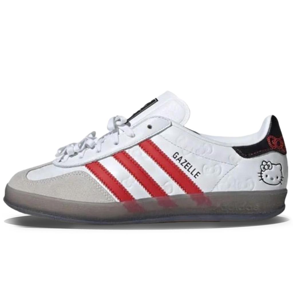 Hello Kitty x Adidas Originals GAZELLE INDOOR Нескользящие Устойчивые к истиранию Низкие Скейтбордические Кроссовки Унисекс II0013(Команда501-)