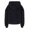 Sweatshirt à capuche zippé - Urban Classics - Oversize Sherpa - Noir - Femme - Manches longues