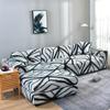 Elastic L-Shaped Sofa Cover Stretch Geometric Design Slipcover For Living Room Corner Couch Cover Durable Fabric