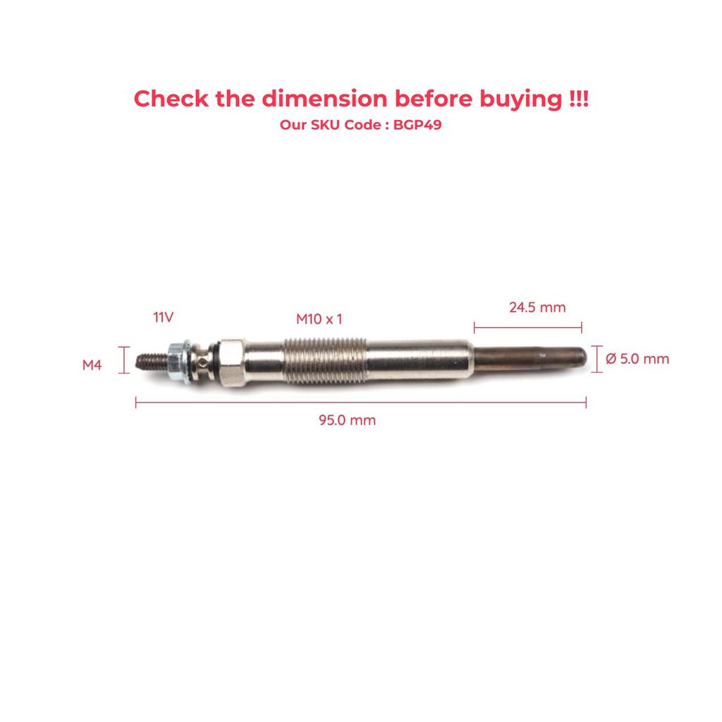 BROSS Автозапчасти BGP49 1 шт. Свечи накаливания нагревателя GX94, 0100226245, 363G для Renault Opel Vauxhall 1.9 D Доставка из Турции