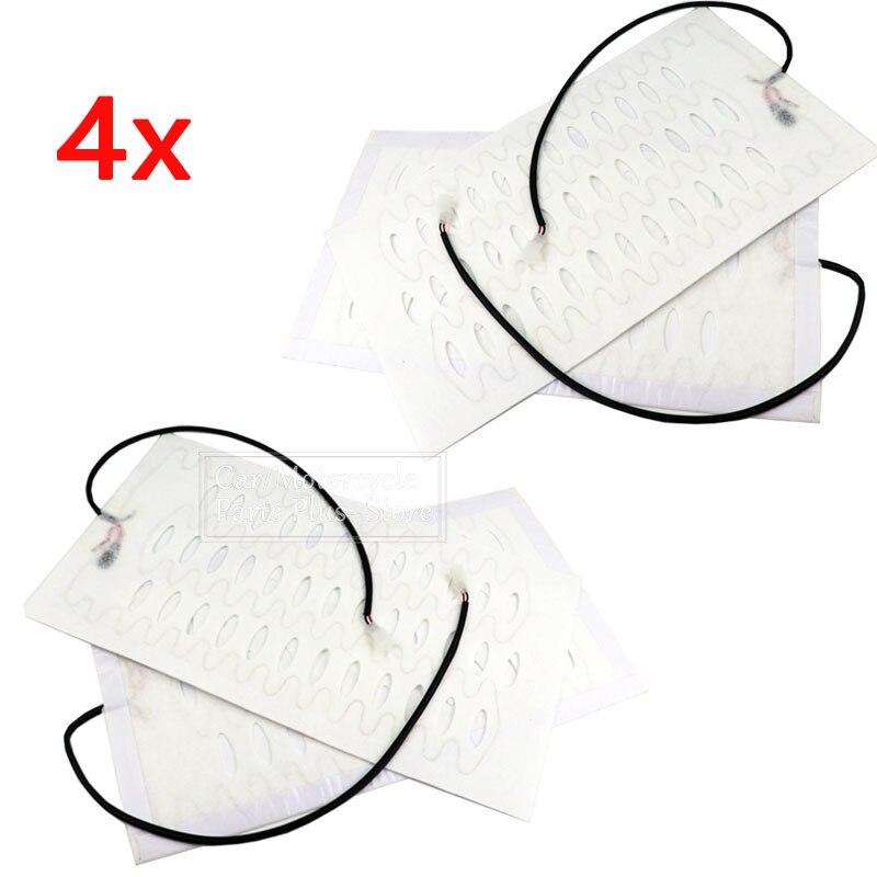 2x/4x 12 В, универсальные чехлы на сиденья автомобиля с подогревом, коврик из углеродного волокна с подогревом, грелка для автокресла, зимний теплый коврик с подогревом, 48 см x 27 см