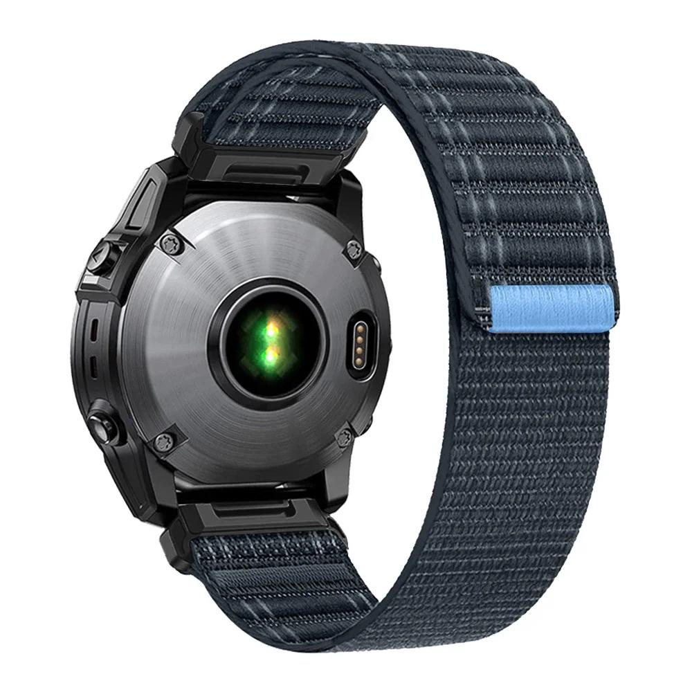Быстросъемный плетеный нейлоновый ремешок 22 мм 26 мм для Garmin Fenix E 8 47 мм 51 мм 7 7X 6 6X 5 5X Plus/Enduro 3/Epix Pro Gen 2 Браслет