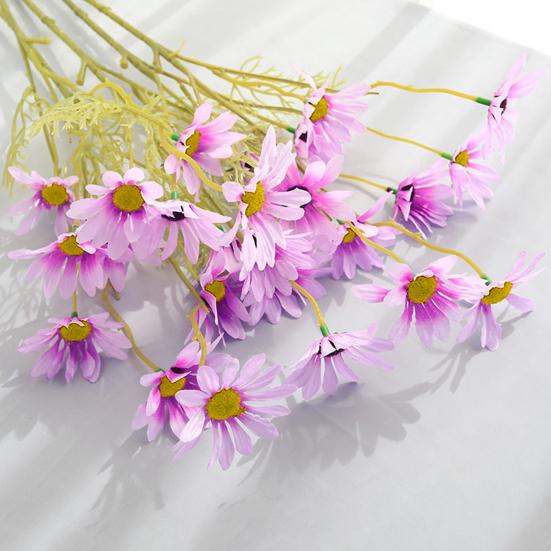 5 Heads Artificial Flower UV Resistant Silk Colorful Fake Flower Decor Handcraft