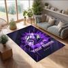 Melbourne Storm Crystal Velvet Rug, Custom Name Text Personalized Non‑Slip Floor Mat for Home Decor Gift