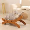 Cat Scratcher Bed for Indoor Furniture Cats Mini Beach Chair Pet with Scratching Ball
