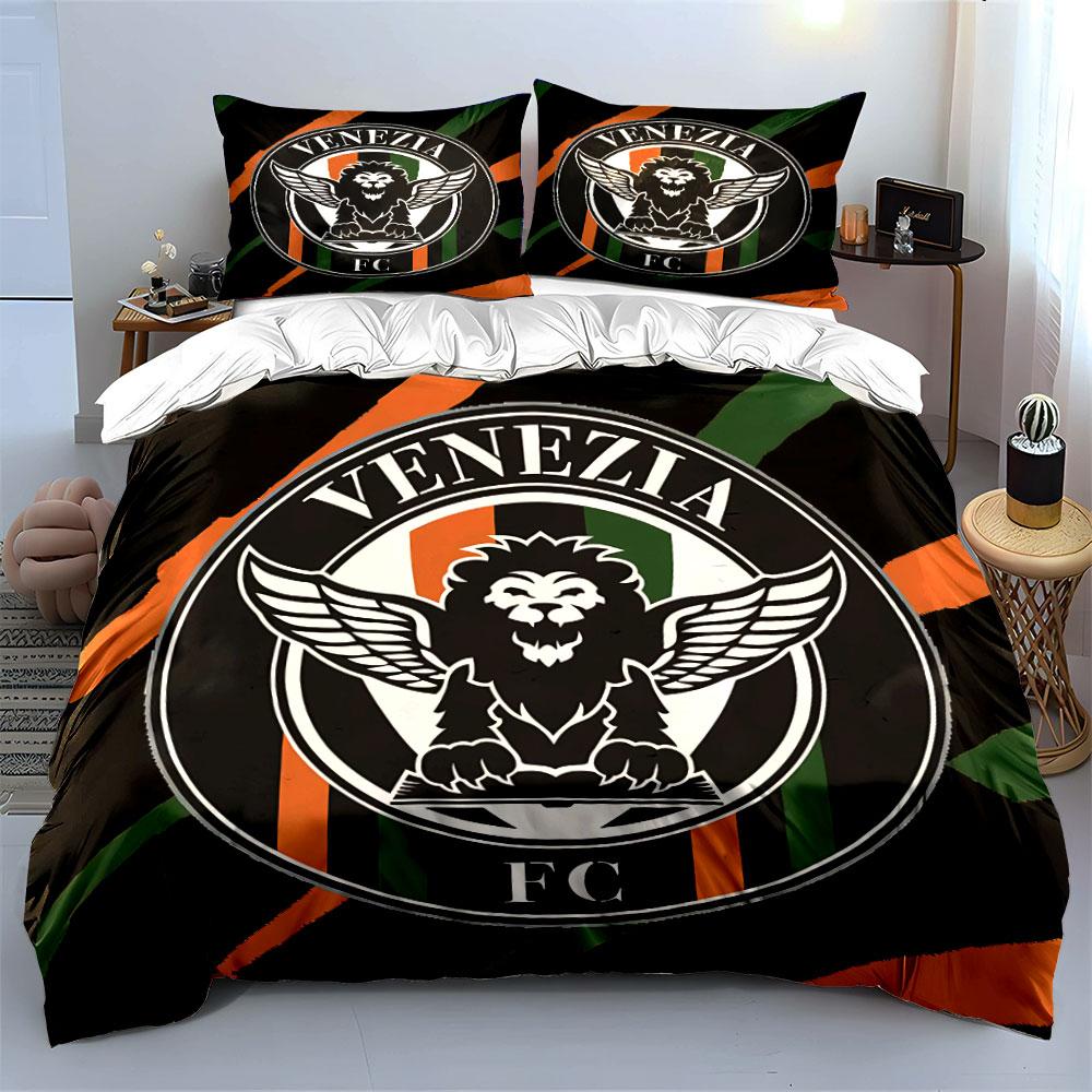 Venezia FC Winged Lion Design Bedding Duvet Cover Set Duvet Cover Pillowcases  (1*Duvet Cover 2*Pillowcases, without duvet insert)
