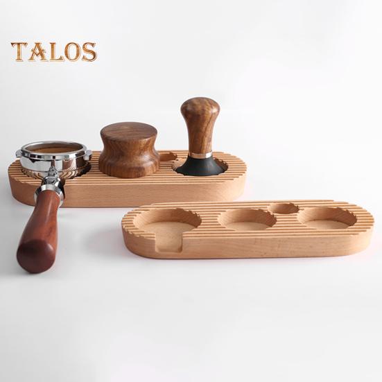 Coffee Distributor Holder Universal Storage Striped Practical Espresso Distributor Mat Rack Taming Base for Home