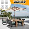 Outdoor Table Umbrella Hole Ring 6 Pieces Patio Table Umbrella Hole Plug Fits 2-2.5in Desk Hole Replacement Parts For Parasols