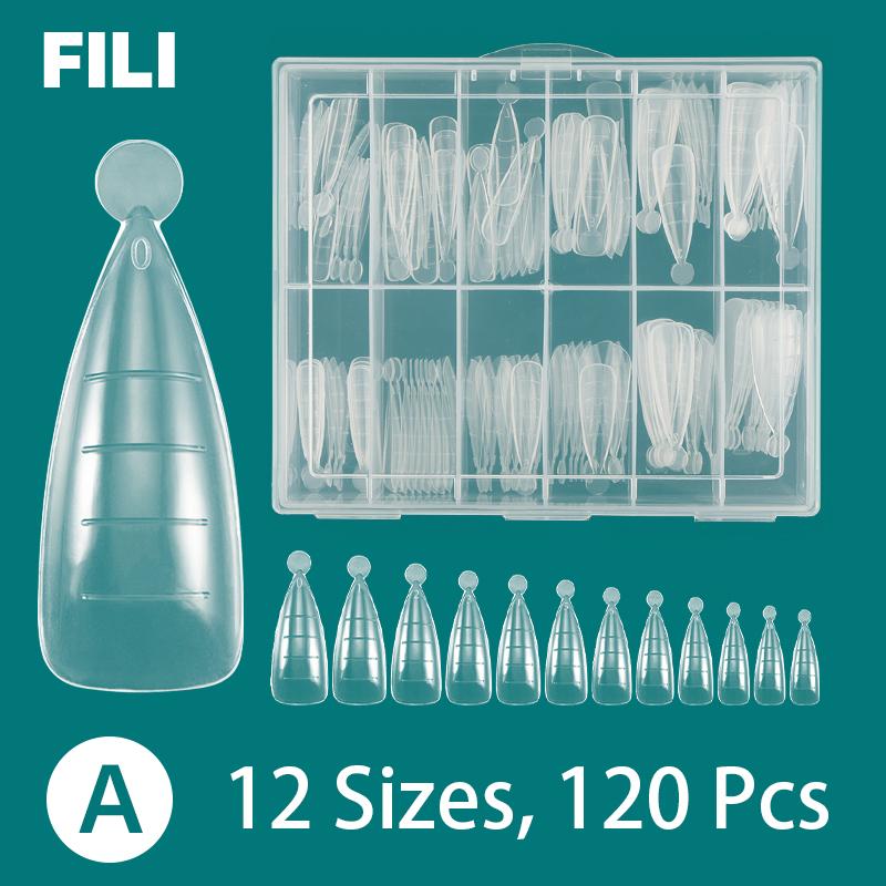 Многоразовый маникюрный инструмент, полное покрытие, стилет, гроб, миндалевидные ногти, УФ-гель, пластиковая форма для быстрого наращивания ногтей, двойные формы