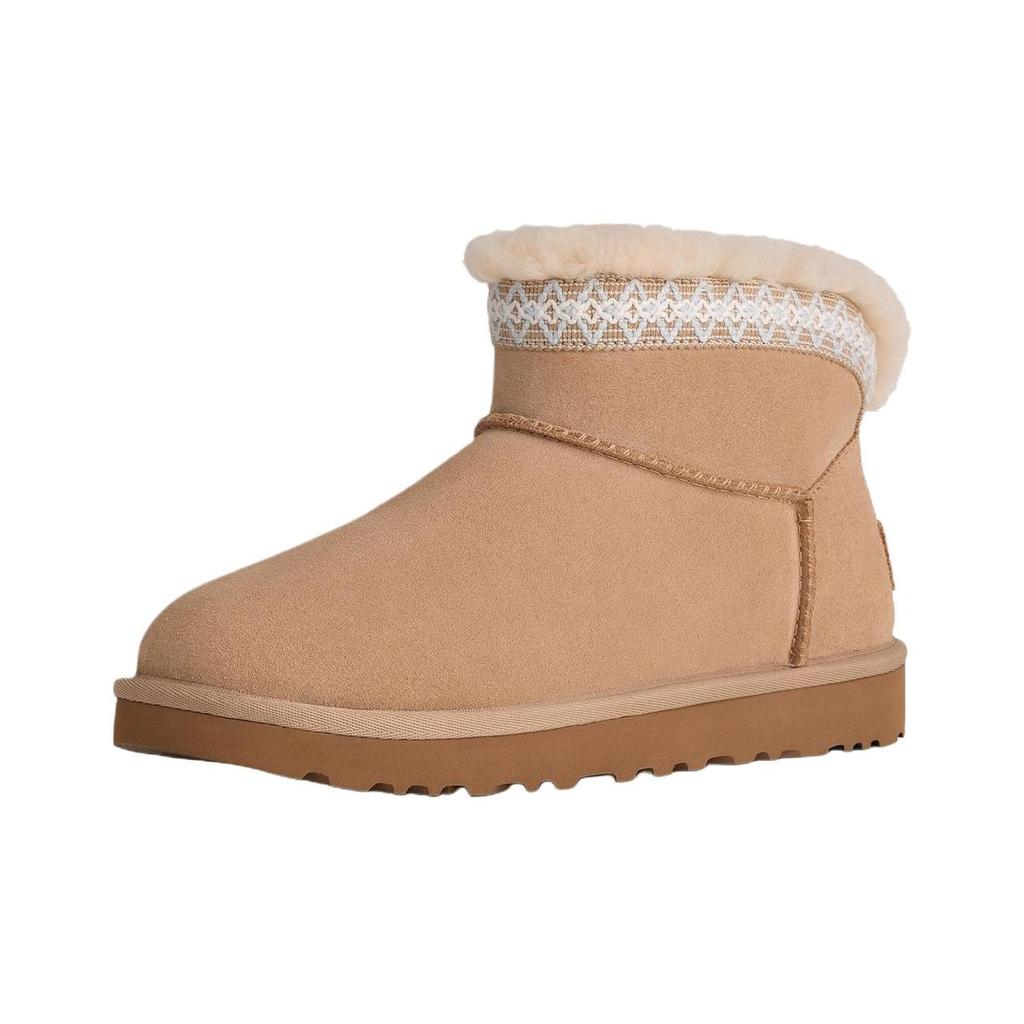 UGG Classic Ultra Mini Cow Split Leather Versatile Comfortable Snow Boots Women Boots 1174496-SAN