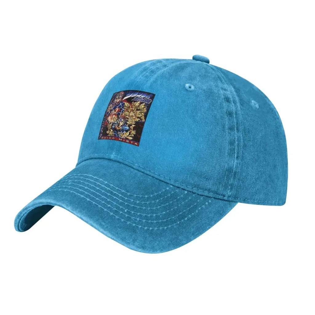Anime Jojo Bizarre Adventure Washed Fashion Baseball Cap Peaked Cap Unisexs Hat Womens Cap Unisexs Caps