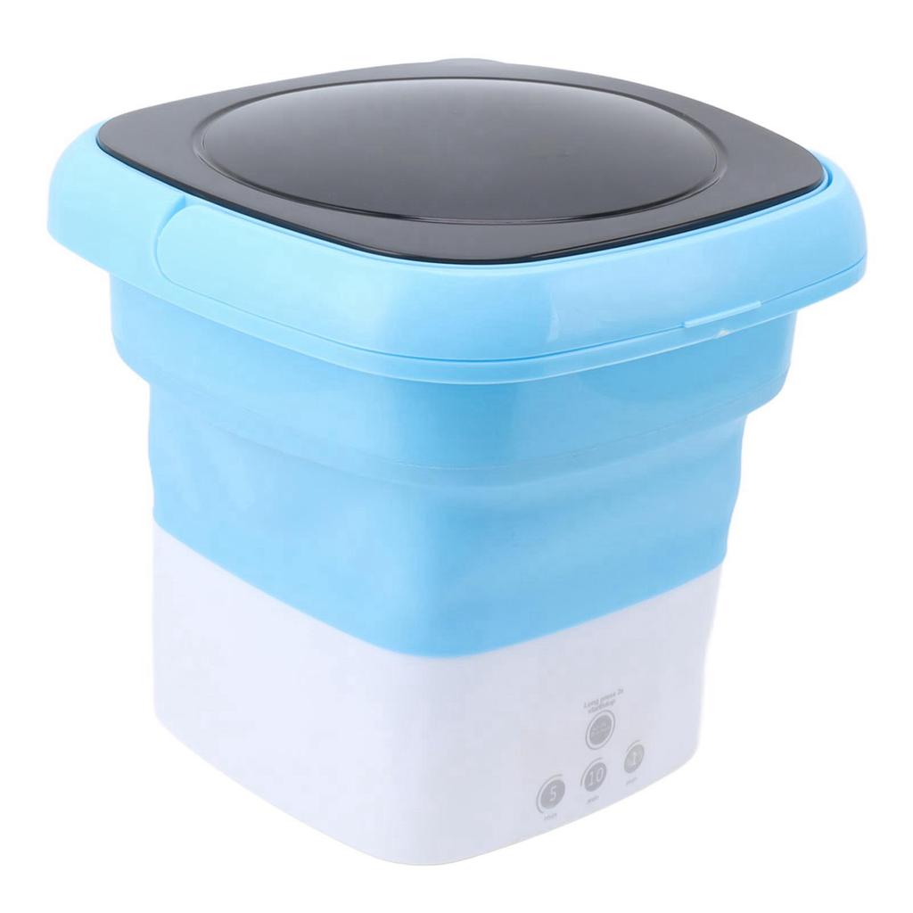 Mini Foldable Washer Mini Portable Bucket Washing Machine with Drain Pipe Adapter for Baby Clothes