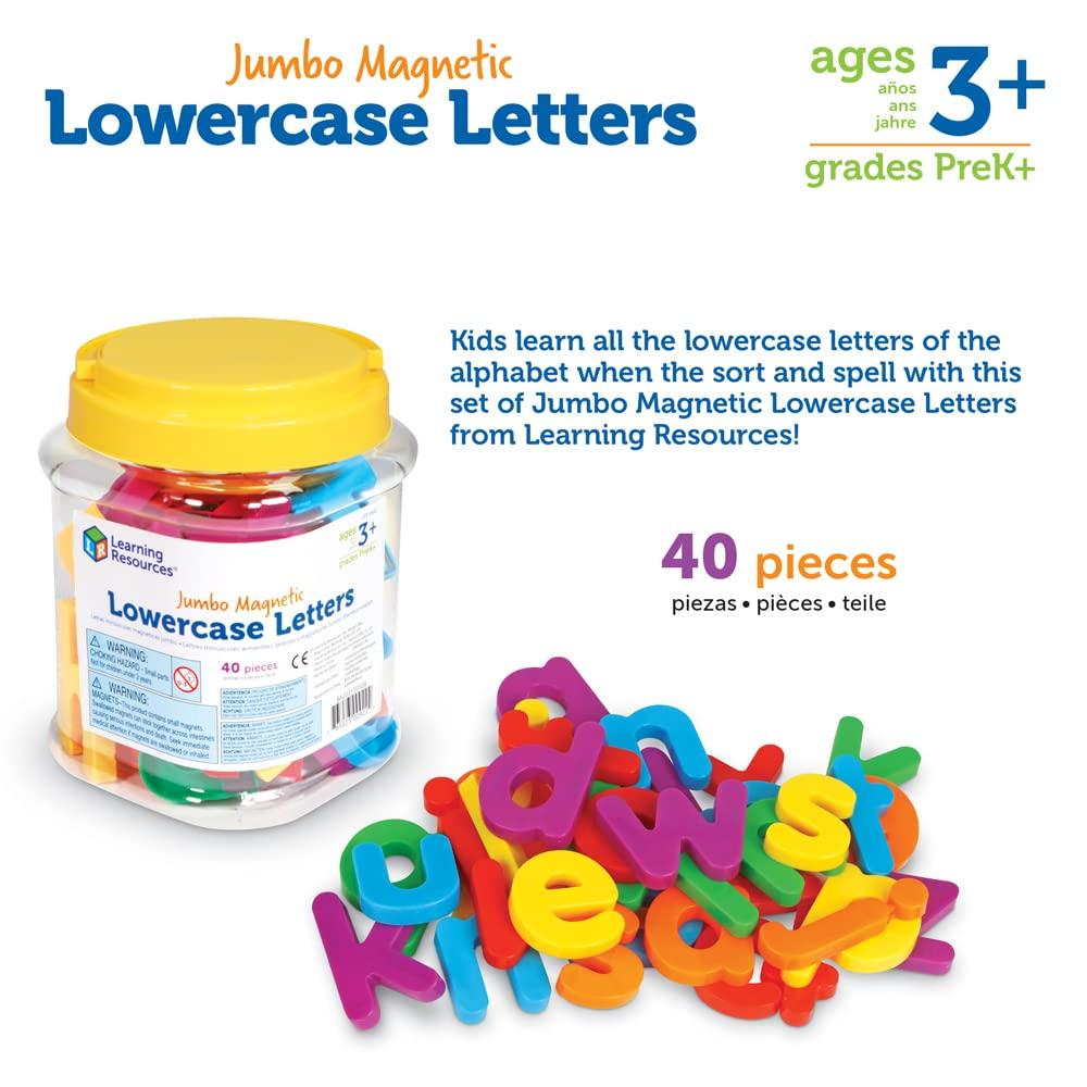 Learning Resources Jumbo Magnetic Lowercase LER 0451 Letters,