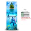 28 Styles For Choice Beach Scenery Refrigerator Sticker Peel and Stick Waterproof Double Door Freezer Cupboard Decor Art Mural