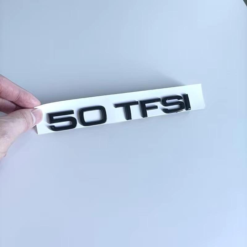 q2 A7 2012-2018 4Ring logo ABS Black Car Hood Front Bonnet Grill Rear Trunk Emblem Badge Sticker A7 mark Qauttro 55TFSI Emblem