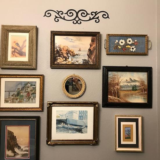 Черный деревянный свиток настенное украшение ретро настенный художественный знак декоративная табличка отель прихожая ванная комната офис дом дверь украшение