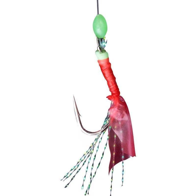Рыболовный крючок Marushi Bionic Shrimp Skin - приманка из красной кожи рыбы